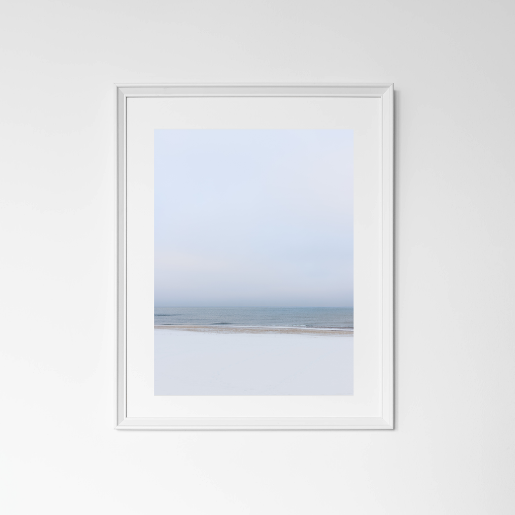 Plakat Nadmorski – Zimowy Horyzont