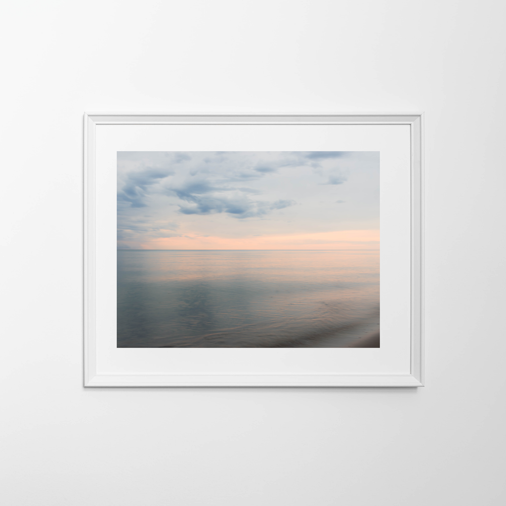 Plakat Nadmorski – Pudrowy Horyzont