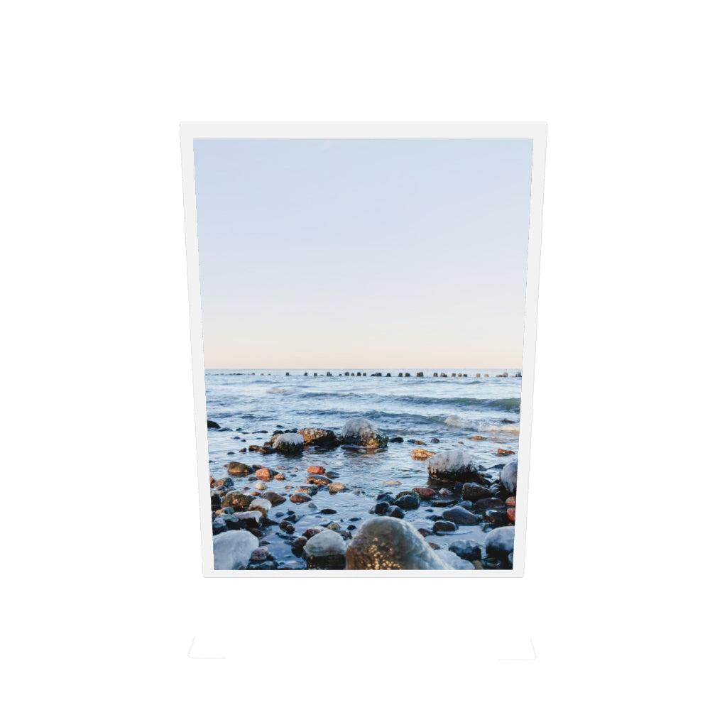 Plakat Nadmorski – Zamarznięte Kamienie